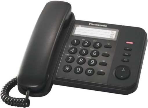 PANASONIC TELEFONO FISSO, NERO KXTS520EX1B 
