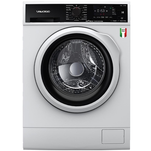 SANGIORGIO LAVATRICE 8KG, VAPORE LIBERA INSTALLAZIONE 84,2X53,3X59,6 1400 GIRI F814CA9 
