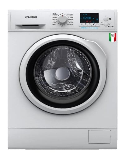 SAN GIORGIO LAVATRICE SLIM 7KG CLASSE A 45 CM 1400 GIRI INVERTER VAPORE LIBERA INSTALLAZIONE BIANCO FS714CA9