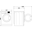WHIRLPOOL ASCIUGATRICE A POMPA DI CALORE A LIBERA INSTALLAZIONE, 7,0 KG - C WD R47M WBS IT