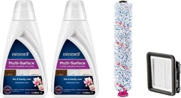 BISSELL PACCHETTO DI PULIZIA MULTISURFACE 2X DETERSIVI + SPAZZOLA + FILTRO