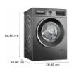 BOSCH SERIE 6, LAVATRICE A CARICA FRONTALE, 9 KG, 1400 RPM A WGG244ZRIT 
