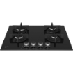 BEKO PIANO COTTURA DA INCASSO A GAS 60 CM 4 FUOCHI GRIGLIE IN GHISA FINITURA VETRO NERO HILG64225SB 