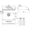 FABER CAPPA AD INCASSO SOTTOPENSILE 60 CM FINITURA BIANCO 