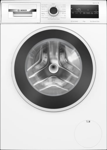 BOSCH SERIE 4 LAVATRICE, CARICAMENTO FRONTALE, 9 KG, 15 PROGRAMMI, PROFONDITÀ 590 MM, BIANCO, LIVELLO RUMOROSITÀ CENTRIFUGA 72 DB(A), CLASSE A WAN28219IT 