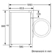 BOSCH SERIE 4 LAVATRICE, CARICAMENTO FRONTALE, 9 KG, 15 PROGRAMMI, PROFONDITÀ 590 MM, BIANCO, LIVELLO RUMOROSITÀ CENTRIFUGA 72 DB(A), CLASSE A WAN28219IT 