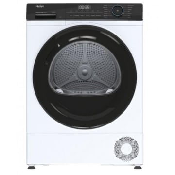 HAIER I-PRO SERIES 3 ASCIUGATRICE 9 KG CLASSE A++ CON POMPA DI CALORE, BIANCO, DISPLAY INCORPORATO, 15 PROGRAMMI, PARTENZA DIFFERITA, WI-FI COMANDATO + BLUETOOTH  HD90-A2939E-IT