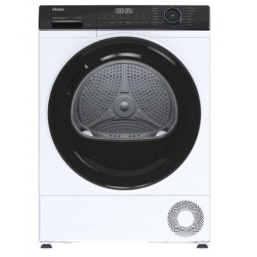 HAIER I-PRO SERIES 3 ASCIUGATRICE 9 KG CLASSE A++ CON POMPA DI CALORE, BIANCO, DISPLAY INCORPORATO, 15 PROGRAMMI, PARTENZA DIFFERITA, WI-FI COMANDATO + BLUETOOTH  HD90-A2939E-IT