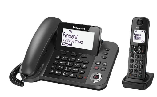 PANASONIC TELEFONO KX-TGF320E CON CORDLESS IDENTIFICATORE CHIAMATA NERO GRADO B
