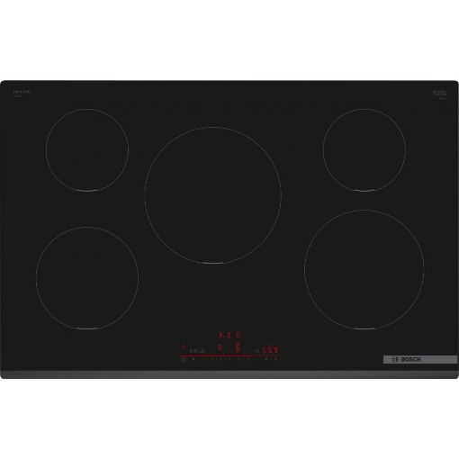 BOSCH SERIE 6 PIANO COTTURA DA INCASSO INDUZIONE 80 CM 5 ZONE VETROCERAMICA NERO PIV831HB1E 
