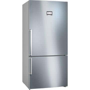 BOSCH FRIGORIFERO COMBINATO DA LIBERO POSIZIONAMENTO CLASSE D NO FROST ALTEZZA 186 CM LARGHEZZA 86 CM STAINLESS STEEL KGN86AIDR