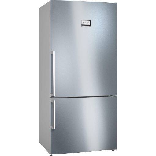 BOSCH FRIGORIFERO COMBINATO DA LIBERO POSIZIONAMENTO CLASSE D NO FROST ALTEZZA 186 CM LARGHEZZA 86 CM STAINLESS STEEL KGN86AIDR