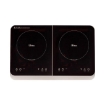 ARDES KOOKIE DUO FORNELLO A INDUZIONE DOPPIO, PIASTRA INDUZIONE, 2 ZONE, PORTATILE, 3500 W, DISPLAY DIGITALE, 59 X 38 CM NERO AR1F602