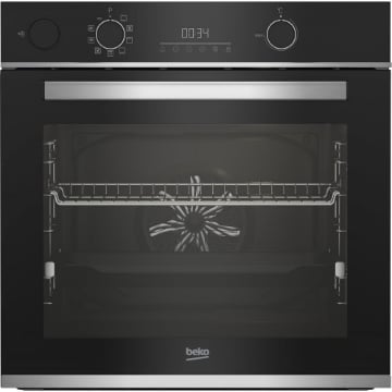 BEKO FORNO DA INCASSO MULTIFUNZIONE ELETTRICO 60 CM ASSISTITO A VAPORE CLASSE A+ AEROPERFECT CRISTALLO NERO E ACCIAIO INOX BEYOND B300 BBIS13300XMPE 