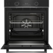 BEKO FORNO DA INCASSO MULTIFUNZIONE ELETTRICO 60 CM ASSISTITO A VAPORE CLASSE A+ AEROPERFECT CRISTALLO NERO E ACCIAIO INOX BEYOND B300 BBIS13300XMPE 
