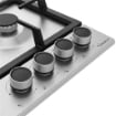 BEKO PIANO A GAS CON PRACTICLEAN, 3 BRUCIATORI + 1 WOK, 60 CM HIAW64225SXE