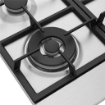 BEKO PIANO A GAS CON PRACTICLEAN, 3 BRUCIATORI + 1 WOK, 60 CM HIAW64225SXE