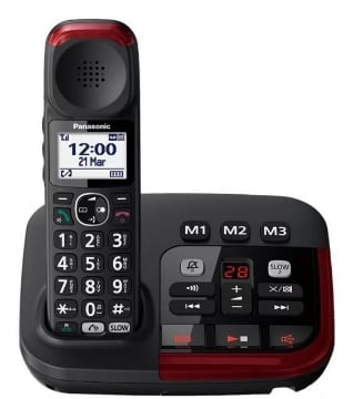PANASONIC KX-TGM420EXB TELEFONO TELEFONO DECT IDENTIFICATORE DI CHIAMATA NERO