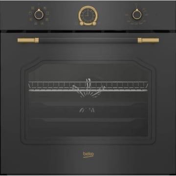 BEKO FORNO BEYOND MULTIFUNZIONE, 8 FUNZIONI, ANTRACITE, RUSTICO, CLASSE A, 71 LITRI, AEROPERFECT® RBIM19200AD 