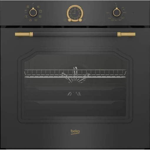 BEKO FORNO BEYOND MULTIFUNZIONE, 8 FUNZIONI, ANTRACITE, RUSTICO, CLASSE A, 71 LITRI, AEROPERFECT® RBIM19200AD 