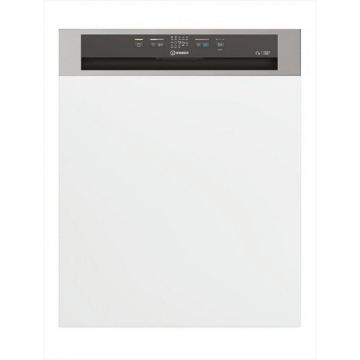 INDESIT LAVASTOVIGLIE DA INCASSO CON FRONTALINO A VISTA INOX E NERO 14 COPERTI CLASSE D I3B L634 X