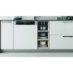 INDESIT LAVASTOVIGLIE DA INCASSO CON FRONTALINO A VISTA INOX E NERO 14 COPERTI CLASSE D I3B L634 X