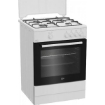 BEKO CUCINA DA ACCOSTO CM. 60, 4 FUOCHI GAS, 1 FORNO ELETTRICO, CAPACITÀ 64 L, BIANCO, 60 X 85H CM - PROFONDITÀ 60 CM - CLASSE A FBG62010DW 