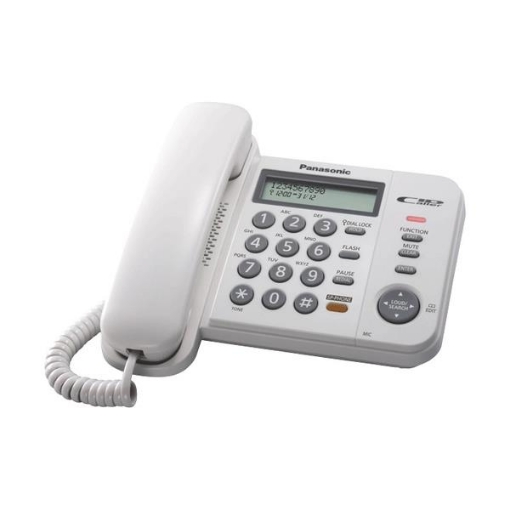 PANASONIC TELEFONO FISSO IDENTIFICATORE DI CHIAMATA BIANCO NKX-TS580EX1