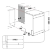 INDESIT LAVASTOVIGLIE, LIBERA INSTALLAZIONE 600 MM, CLASSE C 60 X 85 X 59 CM IN2FFC14BN6 