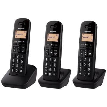 PANASONIC TELEFONO CORDLESS TRIO NERO KX-TGB613JT 