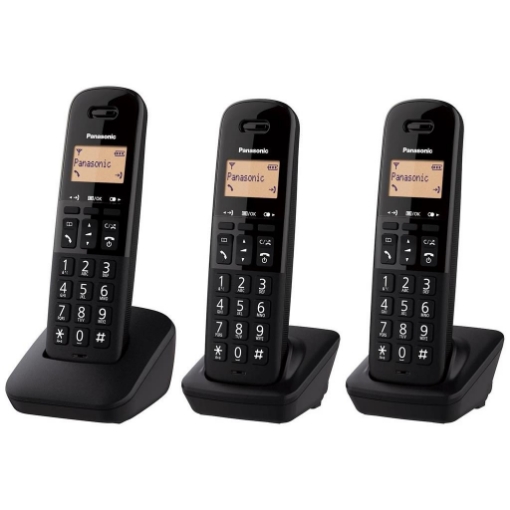 PANASONIC TELEFONO CORDLESS TRIO NERO KX-TGB613JT 