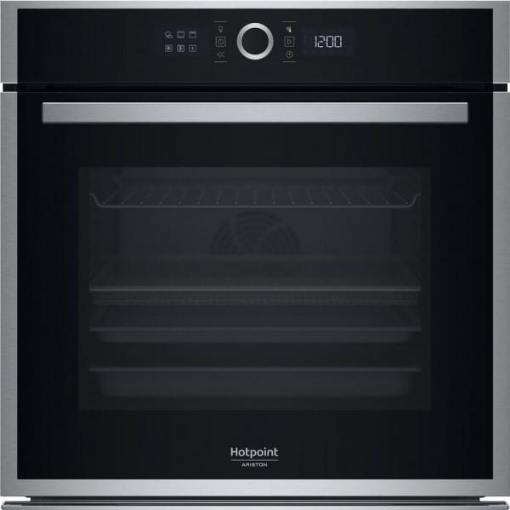 HOTPOINT FORNO ELETTRICO VENTILATO CON GRILL CM. 60 - INOX - CLASSE A+, PIZZA, COTTURA A VAPORE, MANOPOLE / TOUCH / DISPLAY DIGITALE HAOI4S8HM0XA 