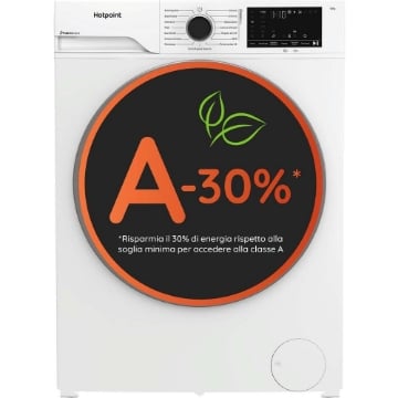 HOTPOINT ARISTON DÉLICA CARE IT LAVATRICE CARICA FRONTALE LIBERA INSTALLAZIONE 10 KG CLASSE A-30% 1400 GIRI MOTORE INVERTER FABRICCARE COLORCARE BIANCO HB 103 