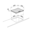 GLEM GAS PIANO COTTURA A GAS 4 FUOCHI GAS DA 60 CM COLORE AVENA CON FSD GT64SA 