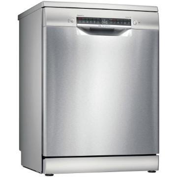 BOSCH LAVASTOVIGLIE LIBERA INSTALLAZIONE 60 CM 14 COPERTI CLASSE C TERZO CESTO FINITURA ACCIAIO INOX HOME CONNECT SERIE 4 SMS4EMI01E