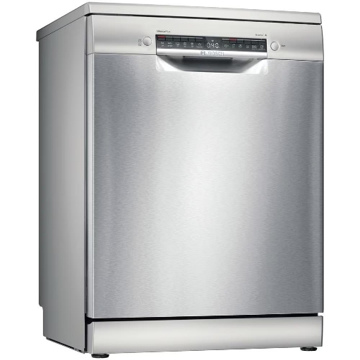 BOSCH LAVASTOVIGLIE LIBERA INSTALLAZIONE 60 CM 14 COPERTI CLASSE C TERZO CESTO FINITURA ACCIAIO INOX HOME CONNECT SERIE 4 SMS4EMI01E