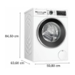 BOSCH LAVATRICE, CARICAMENTO FRONTALE, 9 KG, 14 PROGRAMMI, PROFONDITÀ 59 CM, BIANCO, LIVELLO RUMOROSITÀ CENTRIFUGA 71 DB(A), CLASSE A WGG244F1IT 