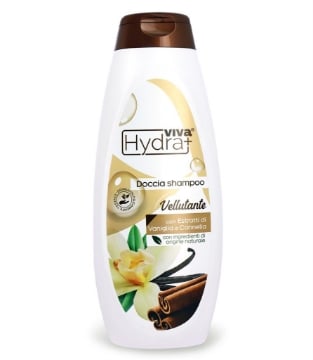 HYDRA VIVA DOCCIA SHAMPOO VELLUTANTE CON ESTRATTI DI VANIGLIA E CANNELLA 500ML - MADE IN ITALY