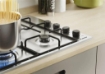 CANDY PIANO COTTURA A GAS 4 FUOCHI GAS COLORE ACCIAIO INOX CHW6LBX 
