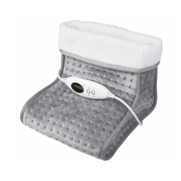 ARDES SCALDAPIEDI ELETTRICO, TESSUTO INTERNO SHERPA, BIANCO, GRIGIO CONTROLLO ELETTRONICO DELLA TEMPERATURA, 6 LIVELLI DI CALORE 4H05 