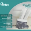 ARDES SCALDAPIEDI ELETTRICO, TESSUTO INTERNO SHERPA, BIANCO, GRIGIO CONTROLLO ELETTRONICO DELLA TEMPERATURA, 6 LIVELLI DI CALORE 4H05 