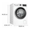 BOSCH LAVATRICE, CARICAMENTO FRONTALE, 9 KG, 13 PROGRAMMI, PROFONDITÀ 59 CM, BIANCO, LIVELLO RUMOROSITÀ CENTRIFUGA 71 DB(A), CLASSE A WGG244Z1II 
