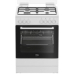 BEKO CUCINA LIBERA INSTALLAZIONE 60 X 60 CM 4 FUOCHI GAS FORNO ELETTRICO VENTILATO CON STEAMSHINE ?LASSE A BIANCA FBE62011WC 