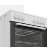 BEKO CUCINA LIBERA INSTALLAZIONE 60 X 60 CM 4 FUOCHI GAS FORNO ELETTRICO VENTILATO CON STEAMSHINE ?LASSE A BIANCA FBE62011WC 