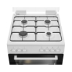BEKO CUCINA LIBERA INSTALLAZIONE 60 X 60 CM 4 FUOCHI GAS FORNO ELETTRICO VENTILATO CON STEAMSHINE ?LASSE A BIANCA FBE62011WC 
