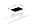 GLEMGAS PIANO COTTURA A INDUZIONE CM. 70, NERO GTI741BSL 