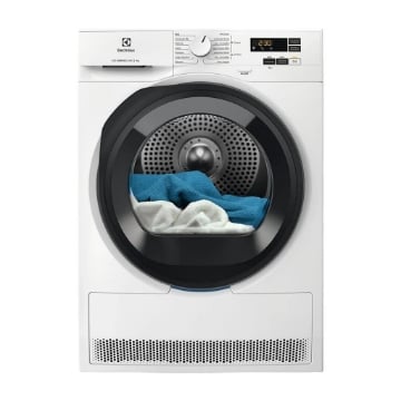 ELECTROLUX ASCIUGATRICE A POMPA DI CALORE, 9 KG, PROFONDITÀ 63,6 CM, 64 DB(A), BIANCO, CLASSE C EW6H19G 