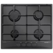 GLEM GAS PIANO COTTURA DA INCASSO 60 CM 4 FUOCHI GAS NERO GRIGLIE SMALTATE GT64NC 