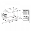 WHIRLPOOL PIANO COTTURA DA INCASSO A GAS 73 CM 5 FUOCHI INOX IXELIUM GRIGLIE IN GHISA GMR 7522/IXL