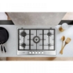 WHIRLPOOL PIANO COTTURA DA INCASSO A GAS 73 CM 5 FUOCHI INOX IXELIUM GRIGLIE IN GHISA GMR 7522/IXL